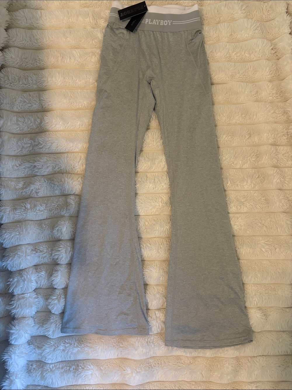 PLAYBOY Light Heather Gray Lounge Pants